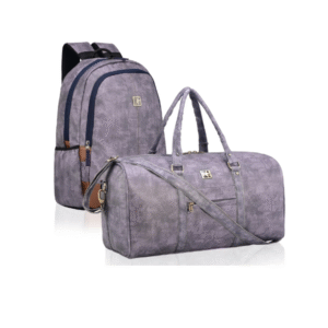 Kuber Combo: 2 Leather Duffle Bags + 25L Laptop Backpack