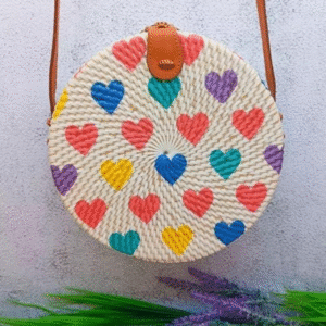 MAIRO LIFESTYLE Heart Rattan Round Sling