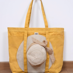 TOTEL Waxed Cotton Water-Resistant Beach Tote