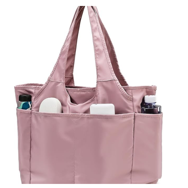 Voroly Women's Tote Bag with Zipper & Pockets