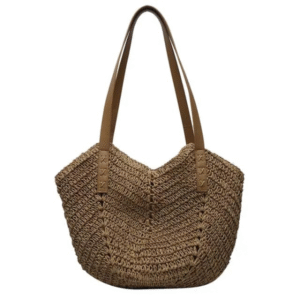 MAIRO LIFESTYLE Boho Braided Straw Beach Shoulder Bag