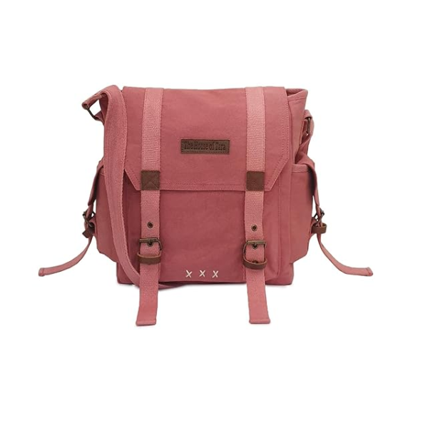House of Tara Denim Canvas Crossbody Messenger Bag