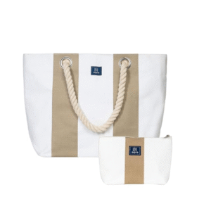 AQVA Women's Canvas Tote Bag with Pouch